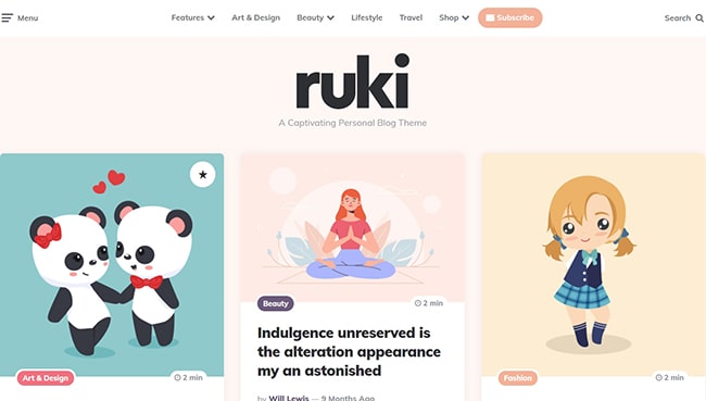 Mẫu thiết kế website cá nhân hiện đại